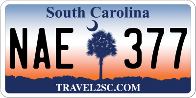 SC license plate NAE377