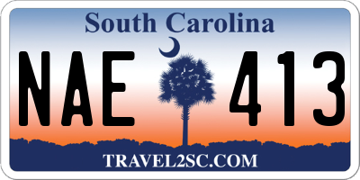 SC license plate NAE413