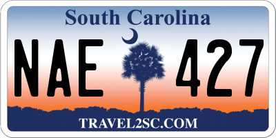 SC license plate NAE427