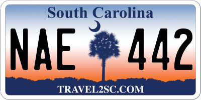 SC license plate NAE442