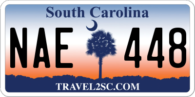 SC license plate NAE448