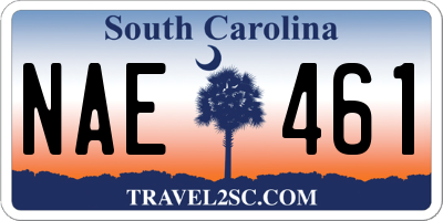 SC license plate NAE461