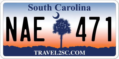 SC license plate NAE471