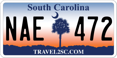 SC license plate NAE472