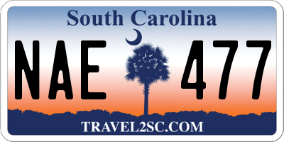 SC license plate NAE477
