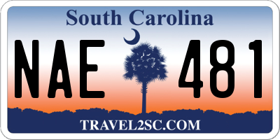 SC license plate NAE481