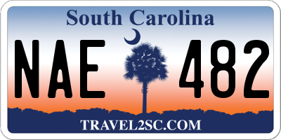 SC license plate NAE482