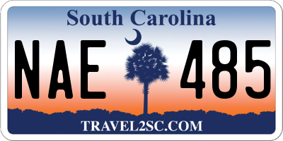 SC license plate NAE485