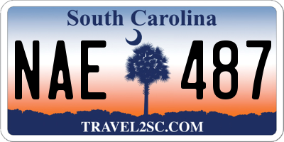 SC license plate NAE487