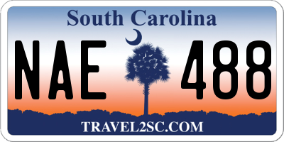 SC license plate NAE488