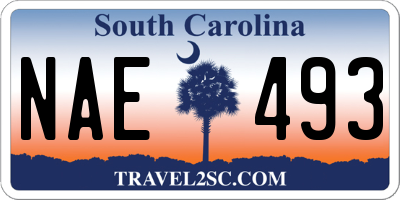 SC license plate NAE493