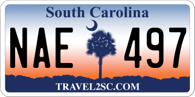 SC license plate NAE497