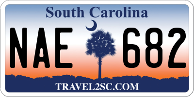 SC license plate NAE682