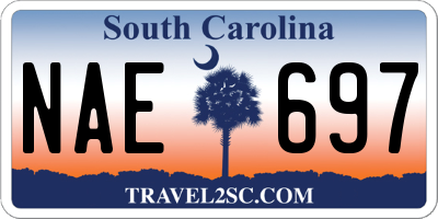 SC license plate NAE697