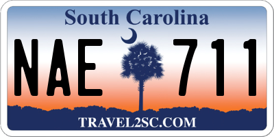 SC license plate NAE711