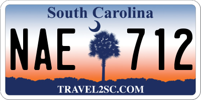 SC license plate NAE712