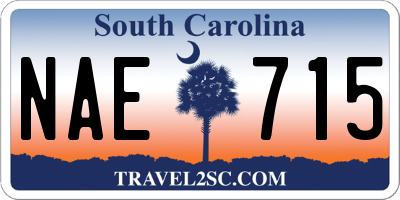 SC license plate NAE715