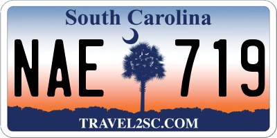 SC license plate NAE719