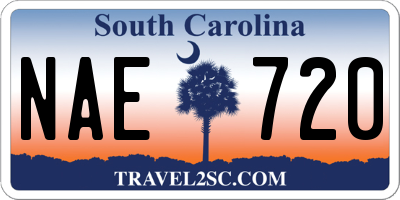 SC license plate NAE720