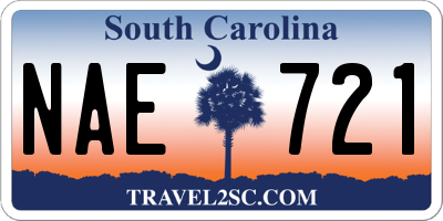 SC license plate NAE721