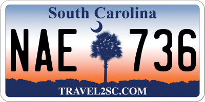 SC license plate NAE736