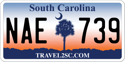 SC license plate NAE739