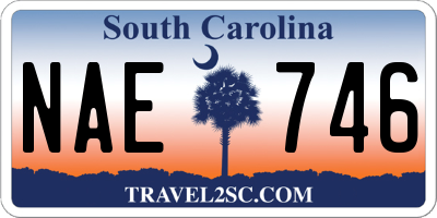 SC license plate NAE746