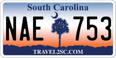 SC license plate NAE753