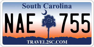 SC license plate NAE755