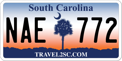 SC license plate NAE772