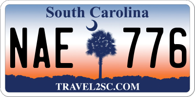 SC license plate NAE776