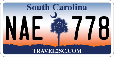 SC license plate NAE778