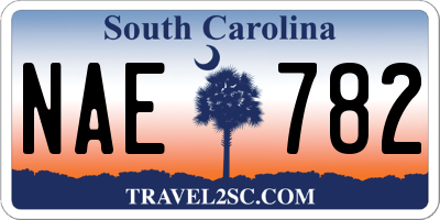 SC license plate NAE782