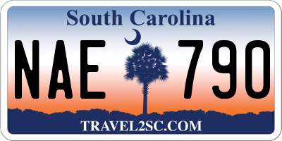 SC license plate NAE790