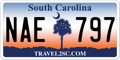 SC license plate NAE797