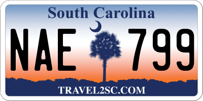 SC license plate NAE799