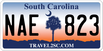 SC license plate NAE823