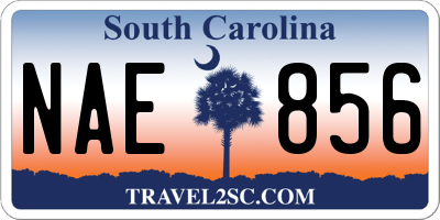 SC license plate NAE856