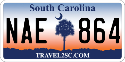 SC license plate NAE864