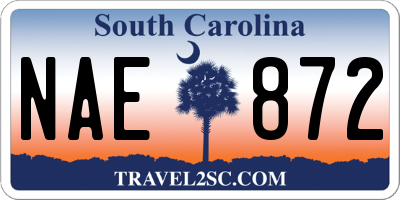 SC license plate NAE872