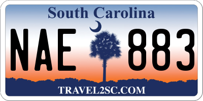 SC license plate NAE883
