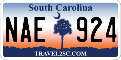 SC license plate NAE924