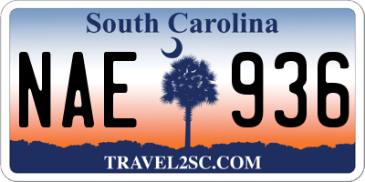 SC license plate NAE936