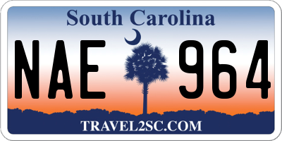 SC license plate NAE964