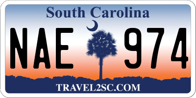 SC license plate NAE974