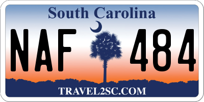 SC license plate NAF484