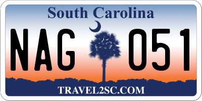 SC license plate NAG051