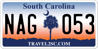 SC license plate NAG053