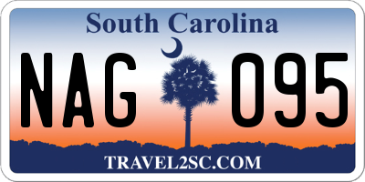 SC license plate NAG095
