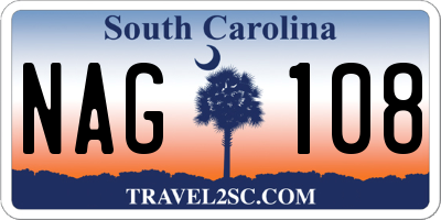 SC license plate NAG108